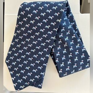 Navy Dog Print Tie